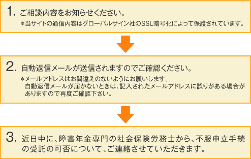 障害年金のサポートに含まれるもの図